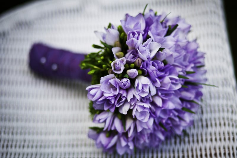 Tropical bridal bouquet